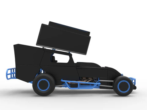 Southern Wing Modified Stock car Scale 1 to 25 3D Print Model