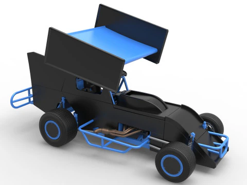 Southern Wing Modified Stock car Scale 1 to 25 3D Print Model