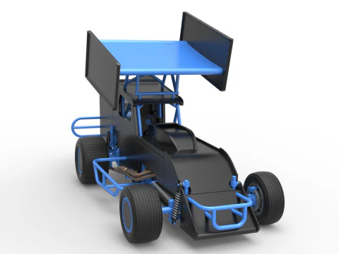Southern Wing Modified Stock car Scale 1 to 25 3D Print Model