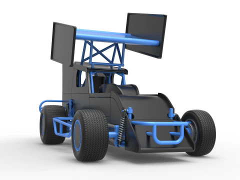 Southern Wing Modified Stock car Scale 1 to 25 3D Print Model