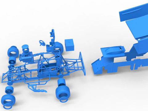 Southern Wing Modified Stock car Scale 1 to 25 3D Print Model