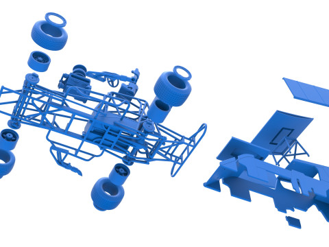 Southern Wing Modified Stock car Scale 1 to 25 3Dプリントモデル