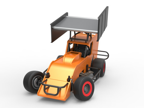 Southern Wing Modified Stock car while turning Scale 1 to 25 3D Принт Модель