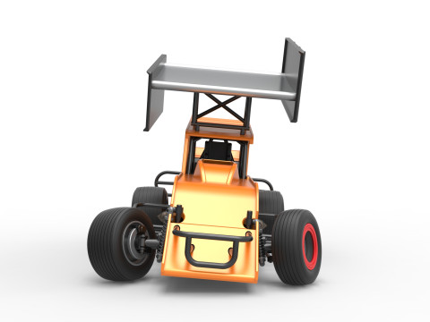 Southern Wing Modified Stock car while turning Scale 1 to 25 3D Принт Модель
