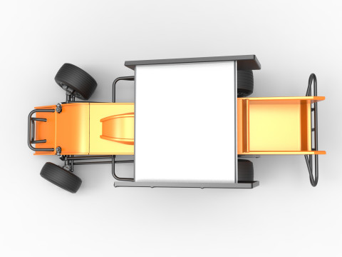Southern Wing Modified Stock car while turning Scale 1 to 25 3D Принт Модель