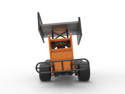 Southern Wing Modified Stock car while turning Scale 1 to 25 3D Принт Модель