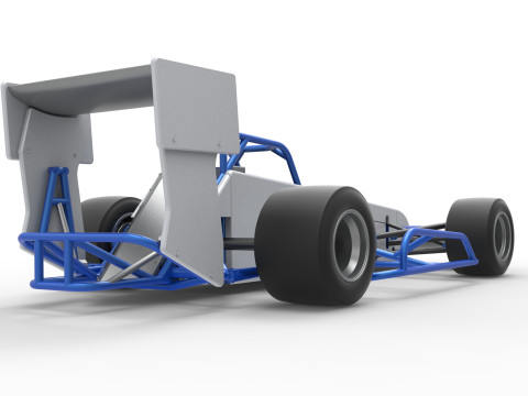 Supermodified front engine race car V4 Scale 1 to 25 3D Druckmodell