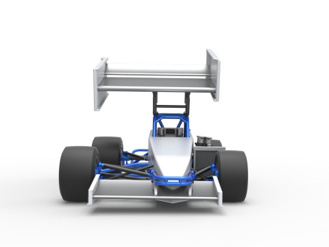 Supermodified front engine race car V4 Scale 1 to 25 3D Druckmodell