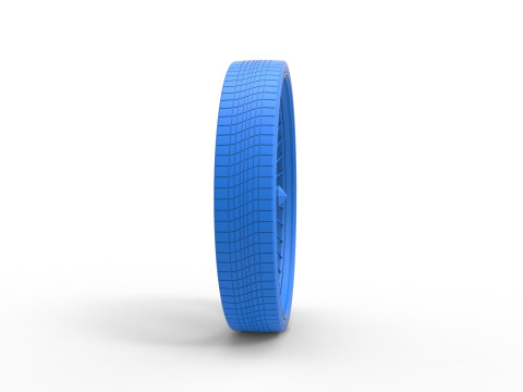 50 inch Wire wheel of Donk car Scale 1 to 25 3D Print Model