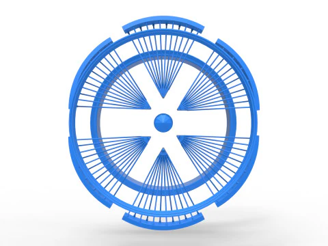 50 inch Wire wheel of Donk car Scale 1 to 25 3D Print Model