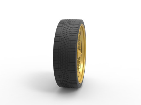 30 inch Wire wheel of Donk car Scale 1 to 25 3Dプリントモデル
