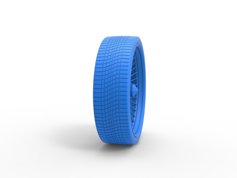 30 inch Wire wheel of Donk car Scale 1 to 25 3Dプリントモデル
