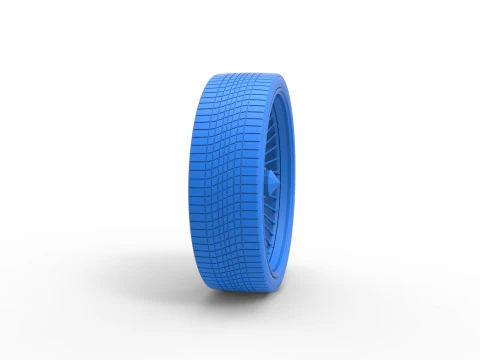 30 inch Wire wheel of Donk car Scale 1 to 25 3D Print Model