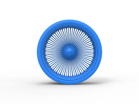 30 inch Wire wheel of Donk car Scale 1 to 25 3D Print Model