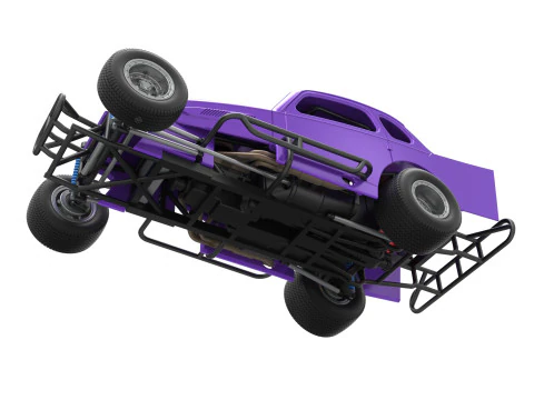 Vintage Dirt Modified Stock Car im Ma&szlig;stab 1 bis 25 3D Druckmodell