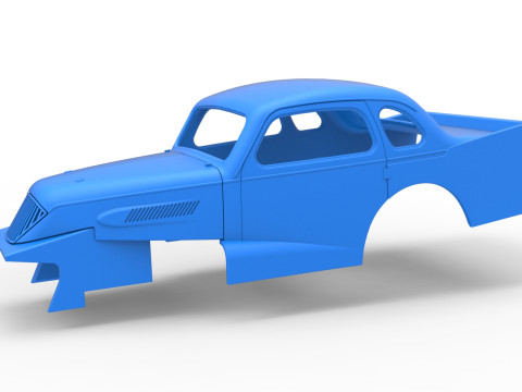 Shell of Vintage Dirt Modified stock car Scale 1 to 25 Modello di stampa 3D