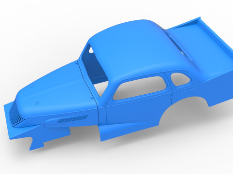 Shell of Vintage Dirt Modified stock car Scale 1 to 25 Modèles 3D en vedette
