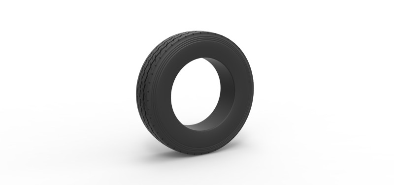 Semi truck tire 13 Scale 1 to 25 Model do druku 3D .c4d .max .obj .3ds .fbx .stl .blend