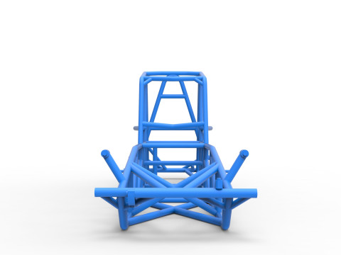 Frame of Vintage Dirt Modified stock car Scale 1 to 25 3D Baskı Modeli