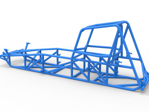 Frame of Vintage Dirt Modified stock car Scale 1 to 25 3D Baskı Modeli