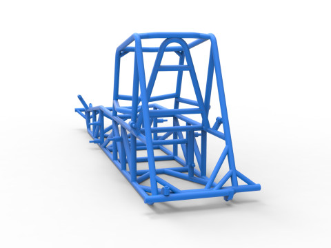 Frame of Vintage Dirt Modified stock car Scale 1 to 25 3D Baskı Modeli
