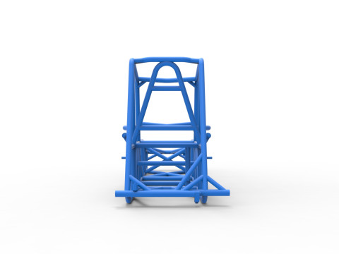 Frame of Vintage Dirt Modified stock car Scale 1 to 25 3D Baskı Modeli