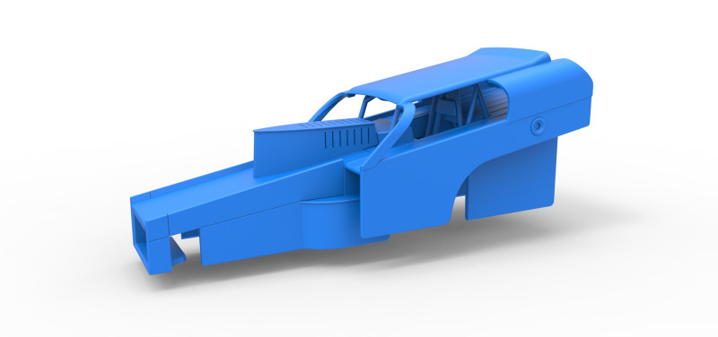 Shell of Vintage Dirt Modified stock car Version 2 Scale 1 to 25 3D Baskı Modeli .c4d .max .obj .3ds .fbx .stl .blend 