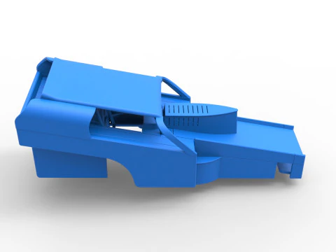 Shell of Vintage Dirt Modified stock car Version 2 Scale 1 to 25 3D Print Model