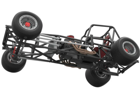 Vintage Dirt Modified stock car Base Version 2 Scale 1 to 25 3D Print Model