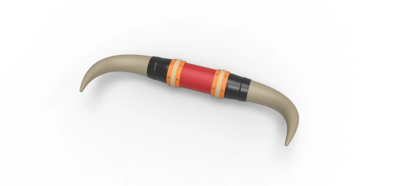 Chifres de touro para carro ou caminh&atilde;o Vers&atilde;o 3 Escala 1 a 25 Modelo de Impressão 3D .c4d .max .obj .3ds .fbx .stl .blend 