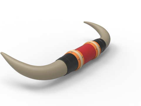 Bull horns for car ot truck Version 3 Scale 1 to 25 3Dプリントモデル