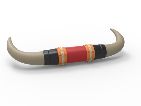 Bull horns for car ot truck Version 3 Scale 1 to 25 3Dプリントモデル
