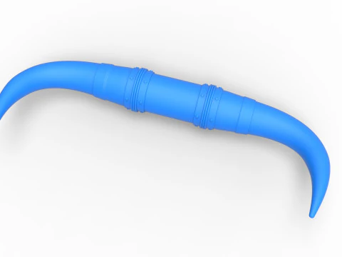 Chifres de touro para carro ou caminh&atilde;o Vers&atilde;o 3 Escala 1 a 25 Modelo de Impressão 3D