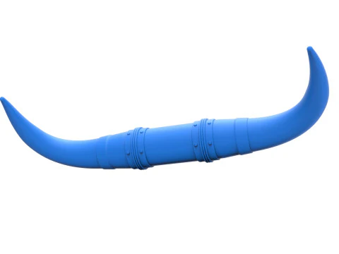 Chifres de touro para carro ou caminh&atilde;o Vers&atilde;o 3 Escala 1 a 25 Modelo de Impressão 3D