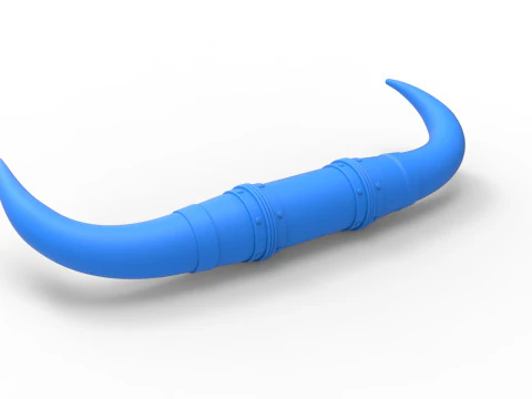 Chifres de touro para carro ou caminh&atilde;o Vers&atilde;o 3 Escala 1 a 25 Modelo de Impressão 3D