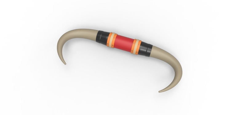Bull horns for car ot truck Version 4 Scale 1 to 25 3D 프린트 모델 .c4d .max .obj .3ds .fbx .stl .blend 