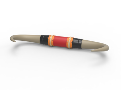 Bull horns for car ot truck Version 4 Scale 1 to 25 3D 프린트 모델