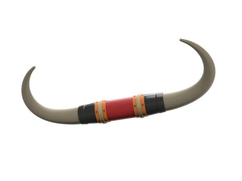 Chifres de touro para carro ou caminh&atilde;o Vers&atilde;o 4 Escala 1 a 25 Modelo de Impressão 3D