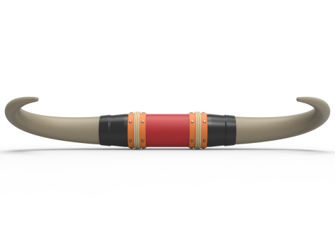 Bull horns for car ot truck Version 4 Scale 1 to 25 3D 프린트 모델