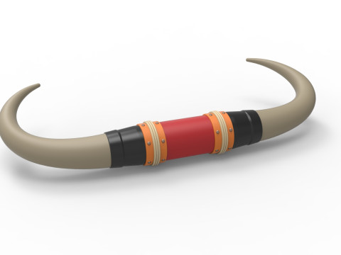 Bull horns for car ot truck Version 4 Scale 1 to 25 3D 프린트 모델