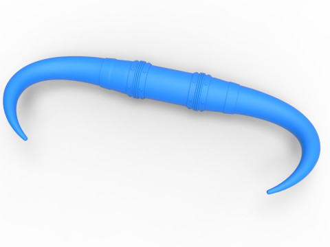 Bull horns for car ot truck Version 4 Scale 1 to 25 3D 프린트 모델
