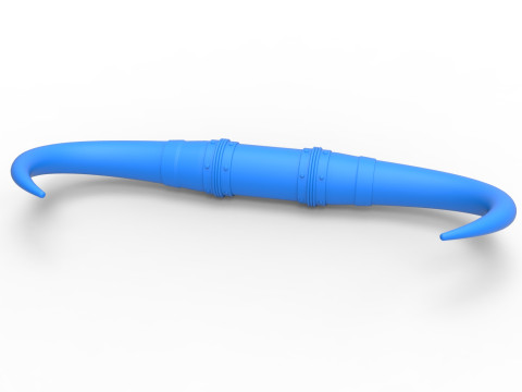 Bull horns for car ot truck Version 4 Scale 1 to 25 3D 프린트 모델