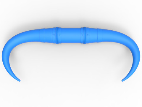 Bull horns for car ot truck Version 4 Scale 1 to 25 3D 프린트 모델