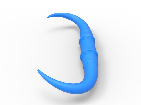 Bull horns for car ot truck Version 4 Scale 1 to 25 3D 프린트 모델