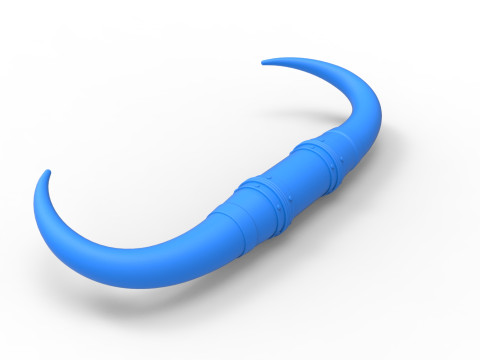 Bull horns for car ot truck Version 4 Scale 1 to 25 3D 프린트 모델