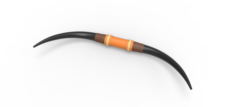Bull horns for car ot truck Version 5 Scale 1 to 25 Modelo de impresión 3D .c4d .max .obj .3ds .fbx .stl .blend