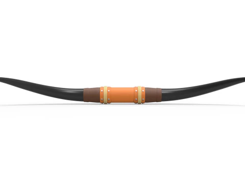 Chifres de touro para carro ou caminh&atilde;o Vers&atilde;o 5 Escala 1 a 25 Modelo de Impressão 3D