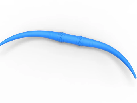 Chifres de touro para carro ou caminh&atilde;o Vers&atilde;o 5 Escala 1 a 25 Modelo de Impressão 3D