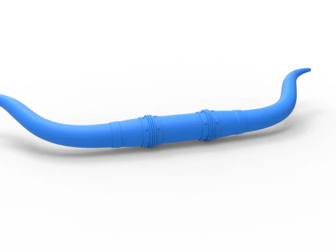Bull horns for car ot truck Version 6 Scale 1 to 25 3D Print Model