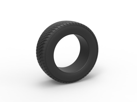 Race tire 7 Scale 1 to 25 Modèles 3D en vedette